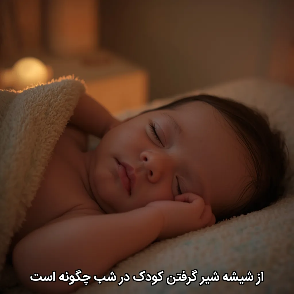 از شیشه شیر گرفتن کودک در شب چگونه است