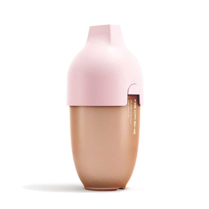 شیشه شیر صورتی