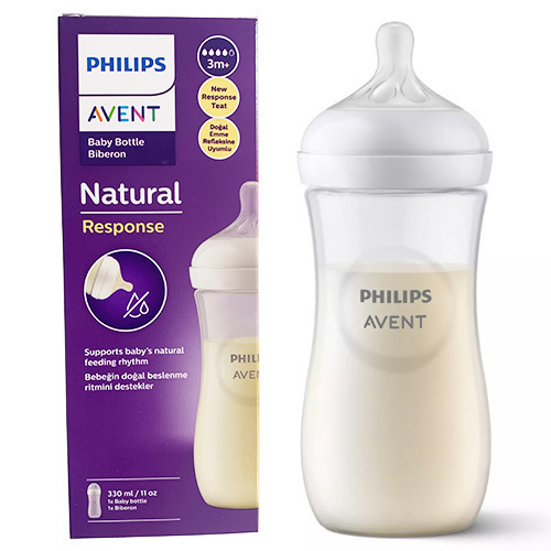 شیشه شیر برند فیلیپس اونت philips Avent سایز ۳۳۰ میل مدل نچرال ریسپانس