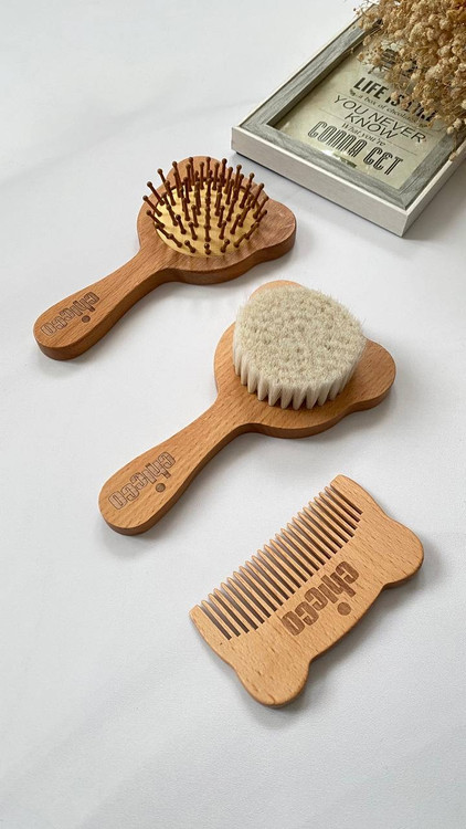 شونه برس چوبی خرسی