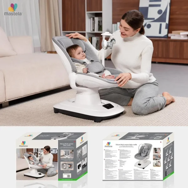 تاب و گهواره برقی هوشمند ماستلا مدل Mastela Delux-X Multi motion
