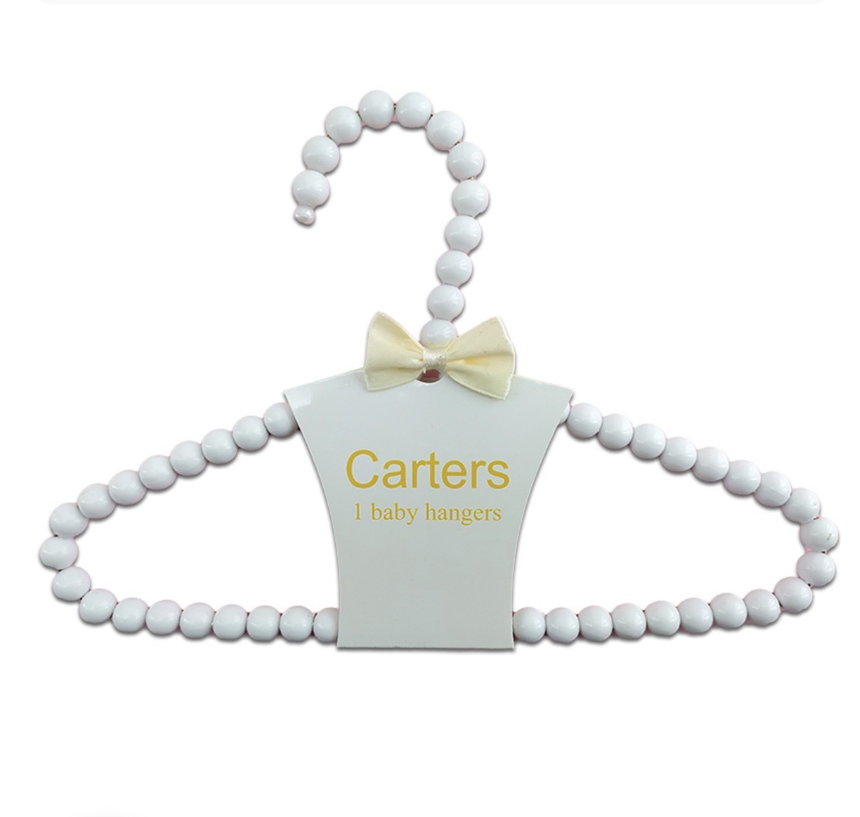 چوب لباسی مرواریدی سفید