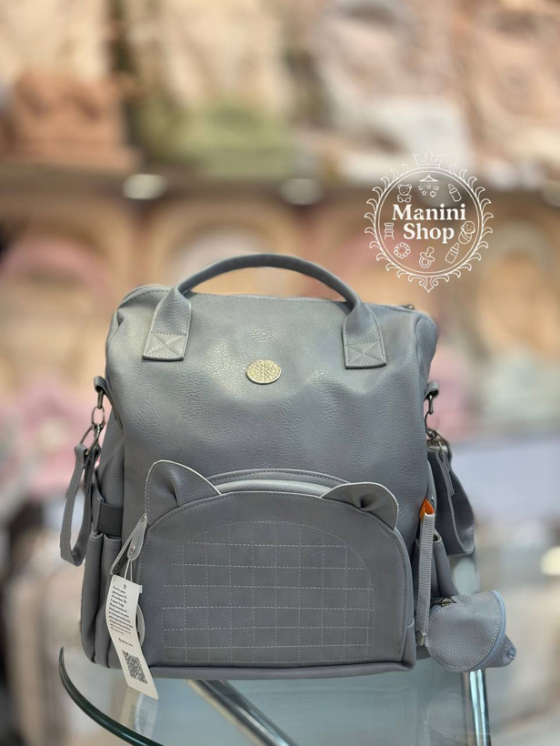 کوله چرم طوسی مایورال