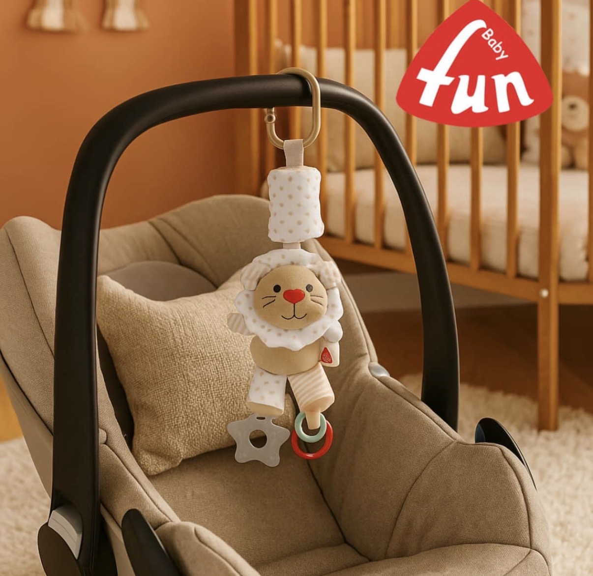 عروسک آویز کریر پولیشی برند baby fun