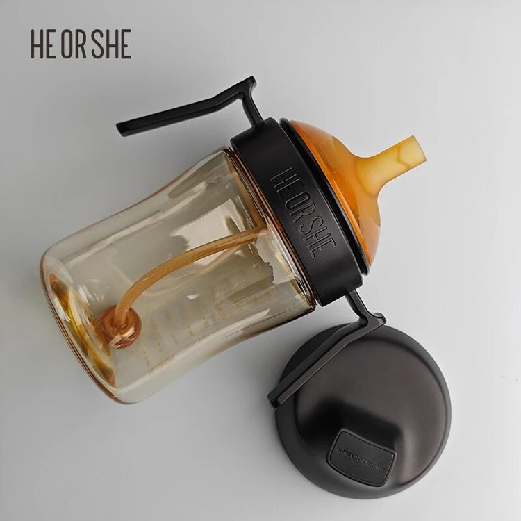 لیوان آبخوری دسته دار heorshe 300ml