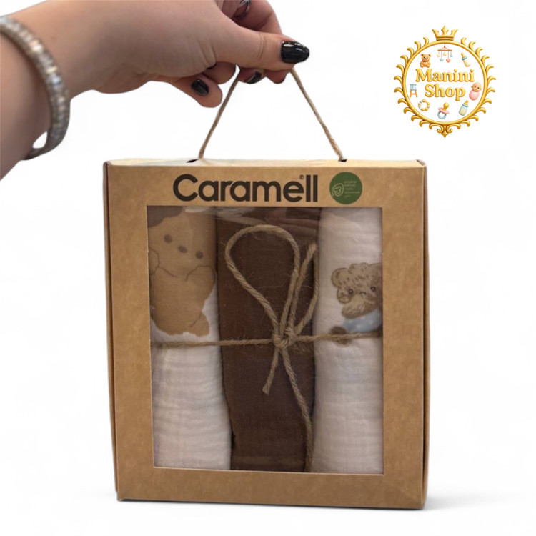 دستمال خشک کن موسلین برند کارامل سیسمونی مانینی شاپ