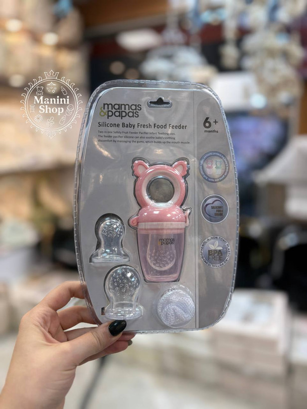 پستونک میوه خوری با سری سیلیکونی برند mamas&papas سیسمونی مانینی شاپ