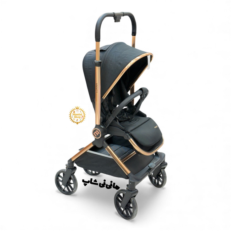 کالسکه Maeler Luana با چرخ بلبرینگی و رنگ رزگلد – سیسمونی مانینی شاپ