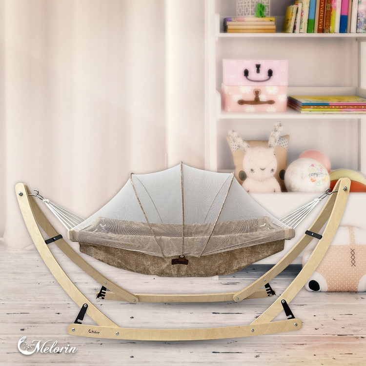 گهواره سنتی چوب راش مانینی شاپ