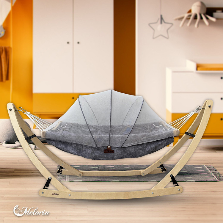 گهواره سنتی چوب سیسمونی مانینی شاپ