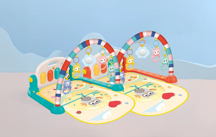 تشک بازی موزیکال پیانو دار برند هانگر Huanger طرح جغد مانینی شاپ