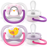 پستانک 6-0 ماه فیلیپس اونت مدل اولترا ایراَنیمالز طرح جوجه و پنگوئن PHILIPS AVENT