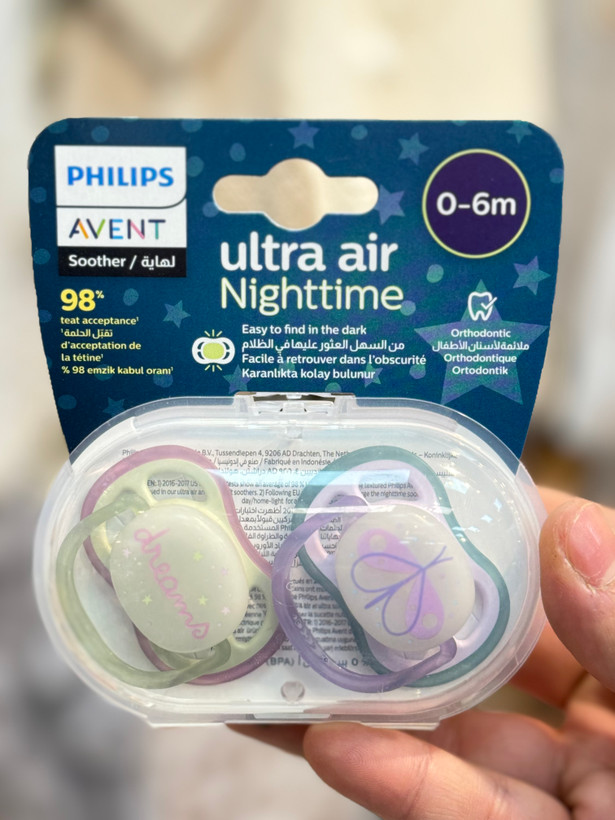 پستانک 6-0 ماه فیلیپس اونت مدل اولترا ایرنایت تایم PHILIPS AVENT