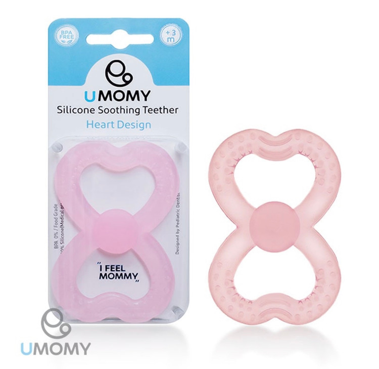 دندانگیر سیلیکونی طرح قلب برند یومامیUMOMY