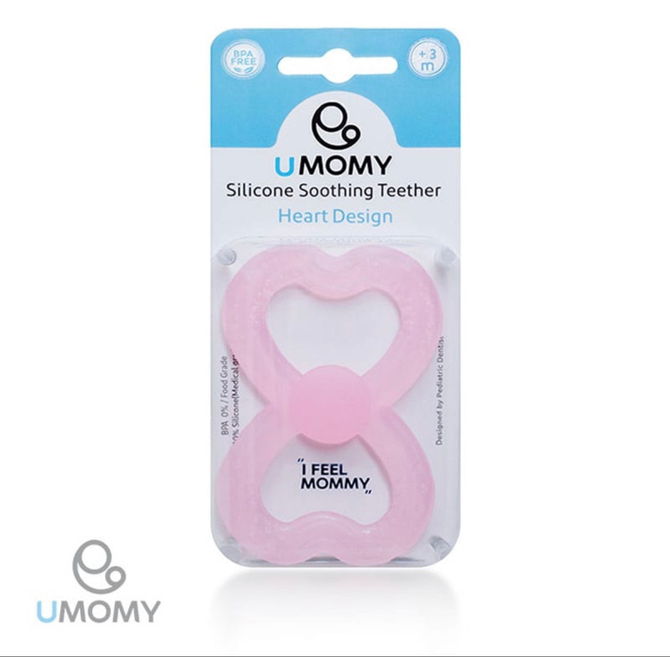 دندانگیر سیلیکونی طرح قلب برند یومامیUMOMY