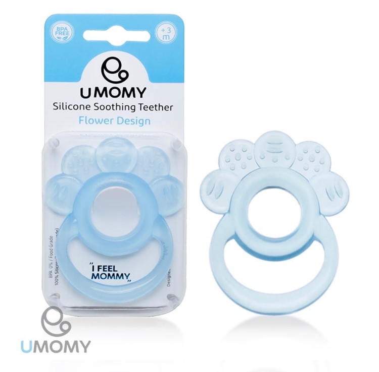 دندانگیر سیلیکونی طرح گل برند یومامیUMOMY