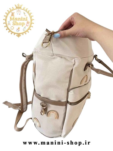 ساک لوازم نوزاد 3 کاره طرح رنگین کمان