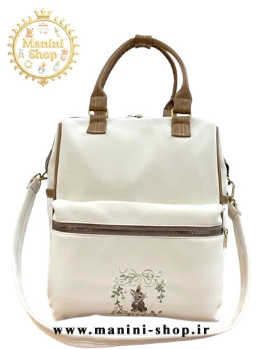ساک لوازم نوزاد 3 کاره طرح خرگوش پاپیون دار آرینابگ Arina Bag