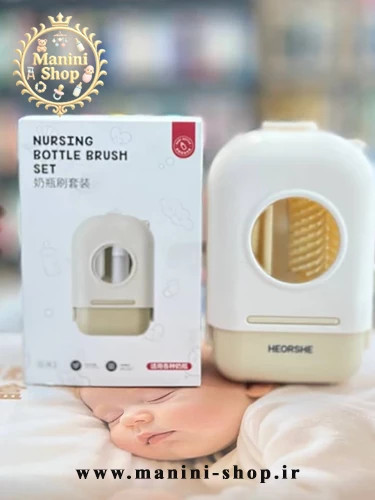 ست شیشهشور سیلیکونی آبچکان دار پرتابلی HEORSHE