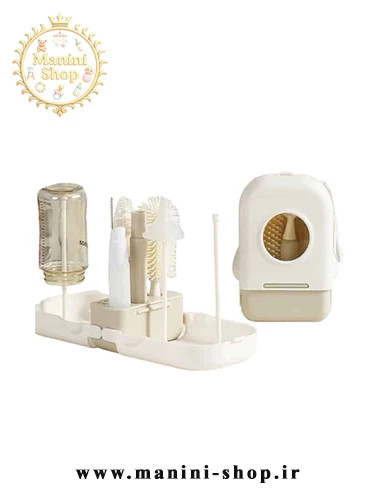 ست شیشهشور سیلیکونی آبچکان دار پرتابلی Hi mom