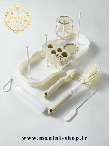 ست شیشهشور سیلیکونی آبچکان دار پرتابلی Hi mom