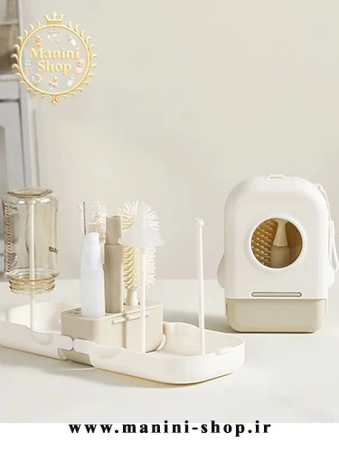 ست شیشهشور سیلیکونی آبچکان دار پرتابلی Hi mom