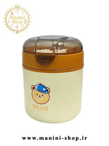ظرف غذای کودک داخل استیل طرح تدی BEAR