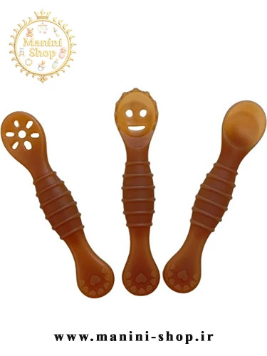 ست قاشق سیلیکونی پری اسپون ۳ عددی برند HEORSHE