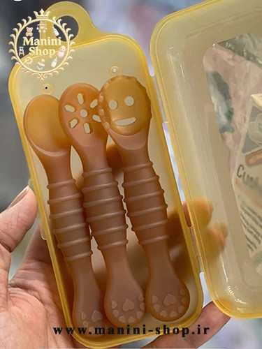 ست قاشق سیلیکونی پری اسپون ۳ عددی برند HEORSHE