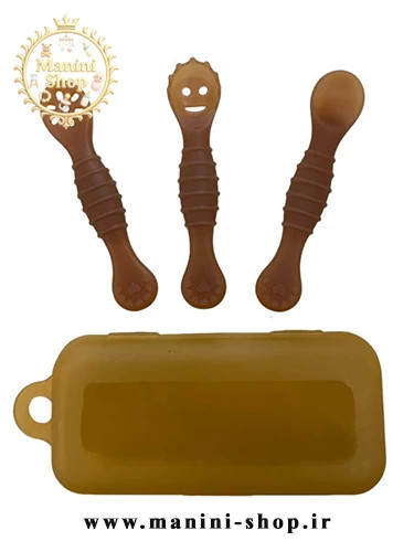 ست قاشق سیلیکونی پری اسپون ۳ عددی برند HEORSHE