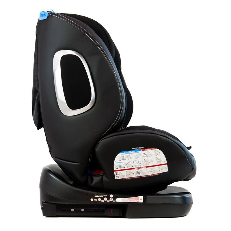 صندلی ماشین 360 کیدیلو مدل Kidilo 105رنگ مشکی با سیستم ایمنی ISOFIX و کمربند سوم کیوفیکس