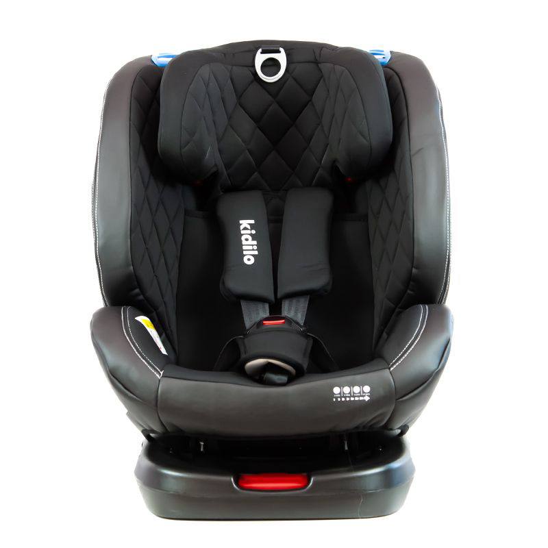 صندلی ماشین 360 کیدیلو مدل Kidilo 105رنگ مشکی با سیستم ایمنی ISOFIX و کمربند سوم کیوفیکس