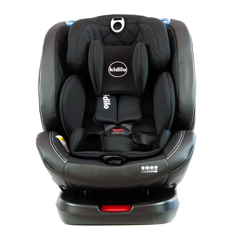 صندلی ماشین 360 کیدیلو مدل Kidilo 105رنگ مشکی با سیستم ایمنی ISOFIX و کمربند سوم کیوفیکس