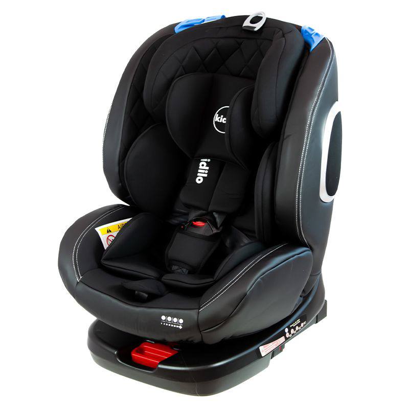 صندلی ماشین 360 کیدیلو مدل Kidilo 105رنگ مشکی با سیستم ایمنی ISOFIX و کمربند سوم کیوفیکس