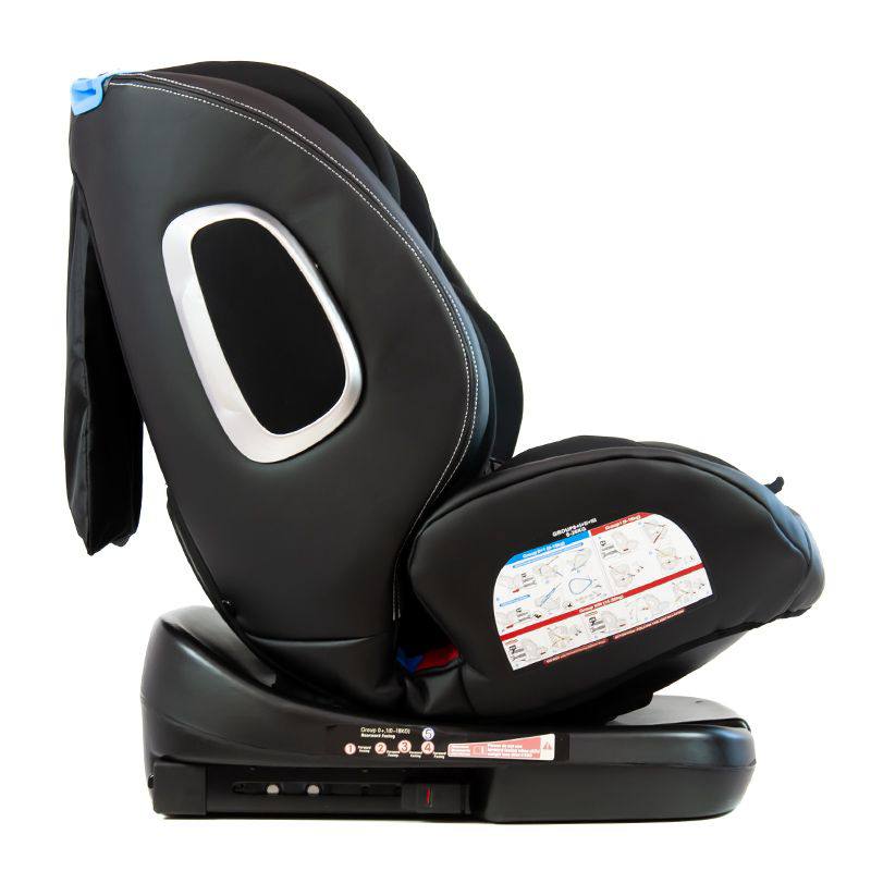 صندلی ماشین 360 کیدیلو مدل Kidilo 105رنگ مشکی با سیستم ایمنی ISOFIX و کمربند سوم کیوفیکس