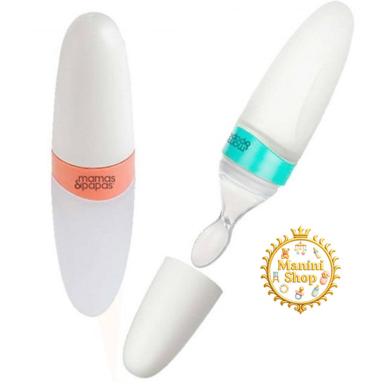 سرلاک خوری قاشق دار سیلیکونی ماماس پاپاس mamas & papas