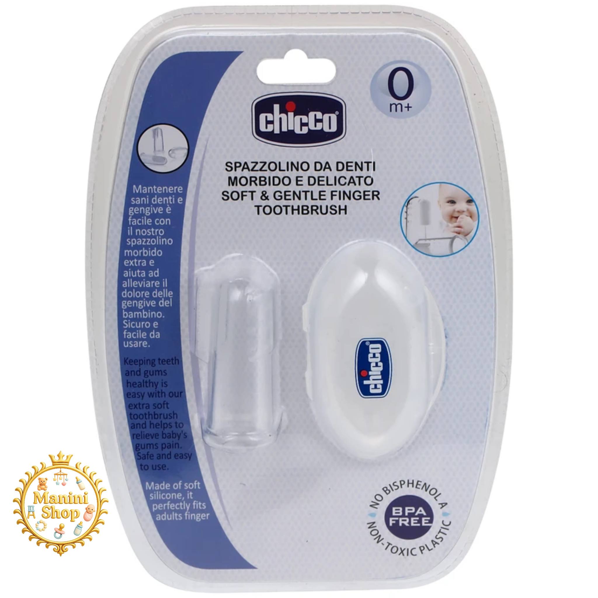 مسواک انگشتی نوزاد چیکو Chicco اصل