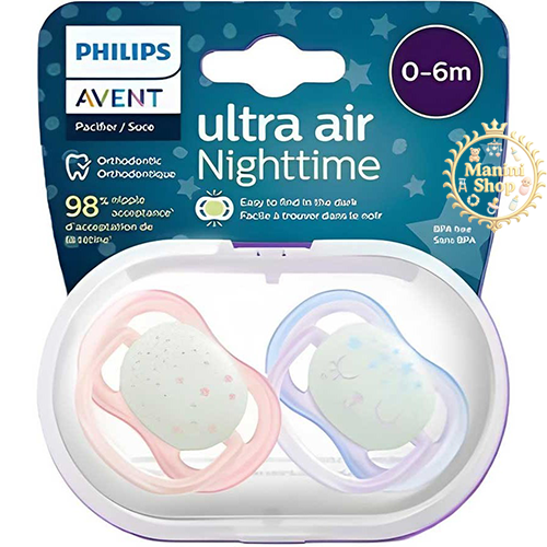 پستانک 6-0 ماه فیلیپس اونت مدل اولترا ایرنایت تایم PHILIPS AVENT