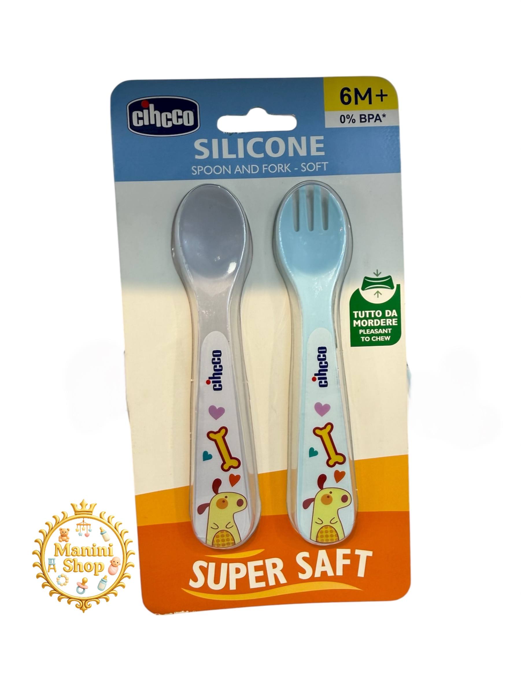 قاشق و چنگال پلاستیکی چیکو شبنم CHICCO