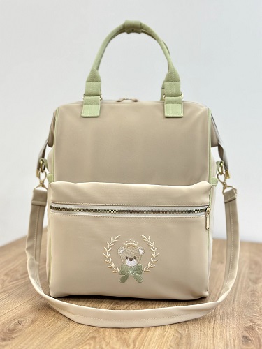 ساک لوازم نوزاد 3 کاره طرح تدی تاجدار آرینابگ Arina Bag