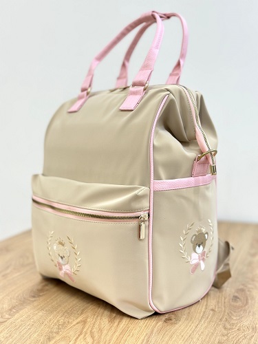 ساک لوازم نوزاد 3 کاره طرح تدی تاجدار آرینابگ Arina Bag