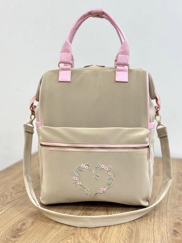 ساک لوازم نوزاد 3 کاره طرح قلب آرینابگ Arina Bag