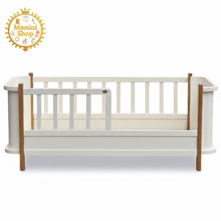 سرویس 5 تیکه تخت و کمد نوزاد سلیکا مدل کارن ( پوششی دو رنگ )