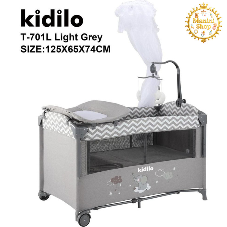 تخت و پارک نوزاد کیدیلو مدل T701L