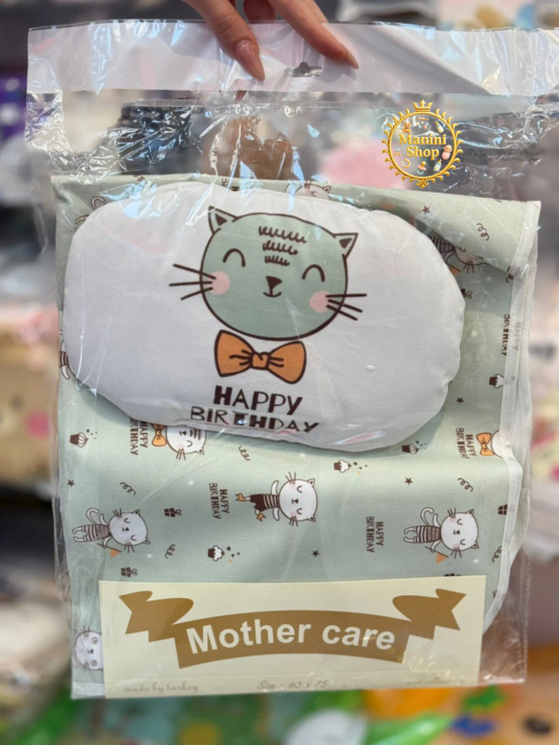 زیرانداز تعویض نوزاد مادرکر Mothercare مخمل پشت پلاستیک ۷۰×۵۰ لوکس، نرم و ضدآب