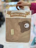 پتو دورپیچ موسلین داخل کرکی کلاهدار مادرکر mathere care سایز 80*80