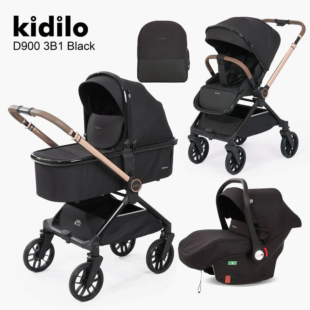سرویس کامل کالسکه و کریر D900 برند کیدیلو (Kidilo) مدل ۳b1