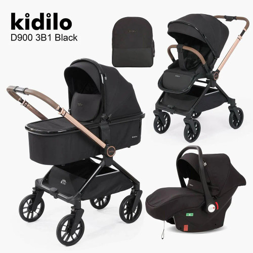 سرویس کامل کالسکه و کریر D900 برند کیدیلو (Kidilo) مدل ۳b1
