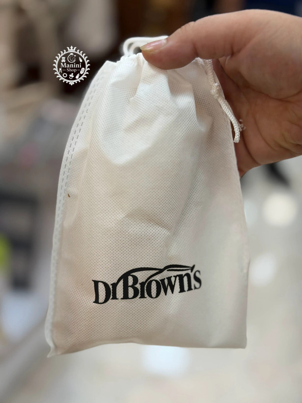 شانه برس چوبی 3 تکه دکتر براونز Dr Brown’s مانینی شاپ