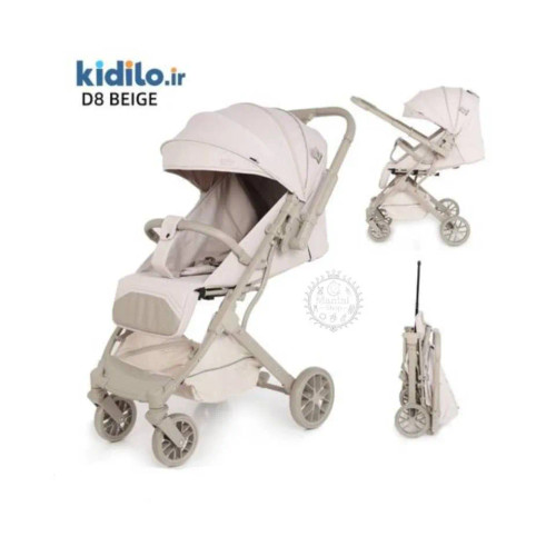 کالسکه کیدیلو (Kidilo) کد D8 با دسته دوطرفه کرم مانینی شاپ